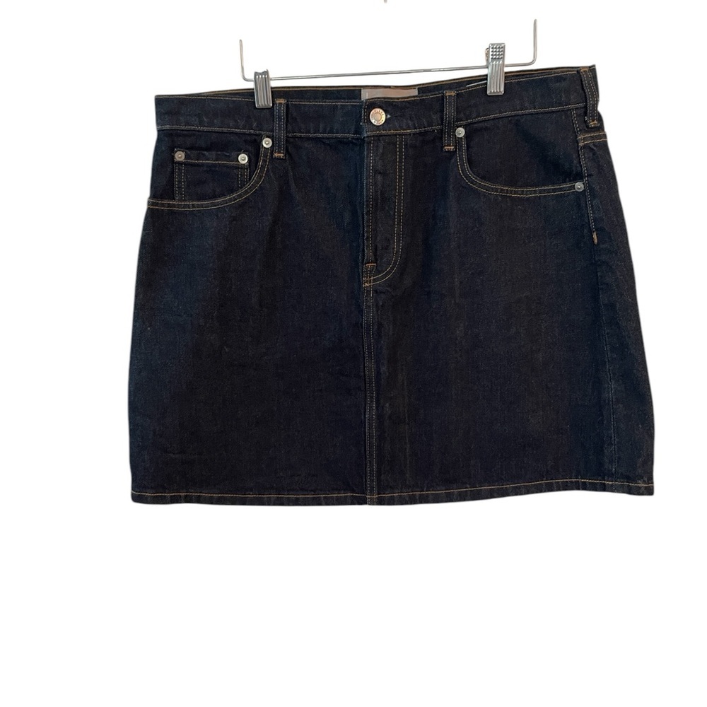 Everlane Indigo Denim A-Line Mini Skirt